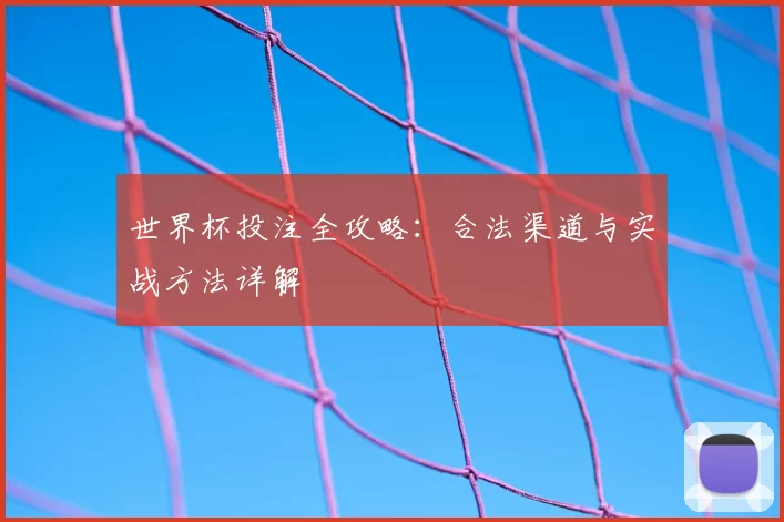 世界杯投注全攻略:合法渠道与实战方法详解